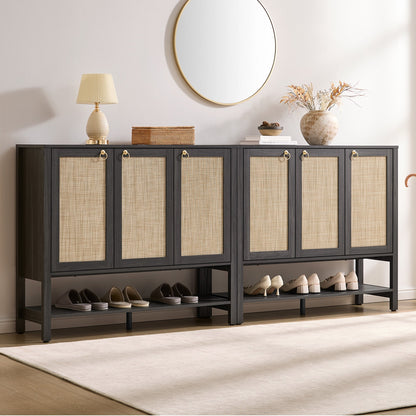 Terra Rattan Shoe Cabinet with Storage