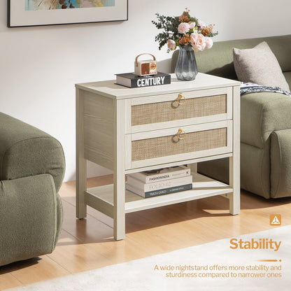 Terra 4 Doors Sideboard and 2 Drawers Nightstands Set