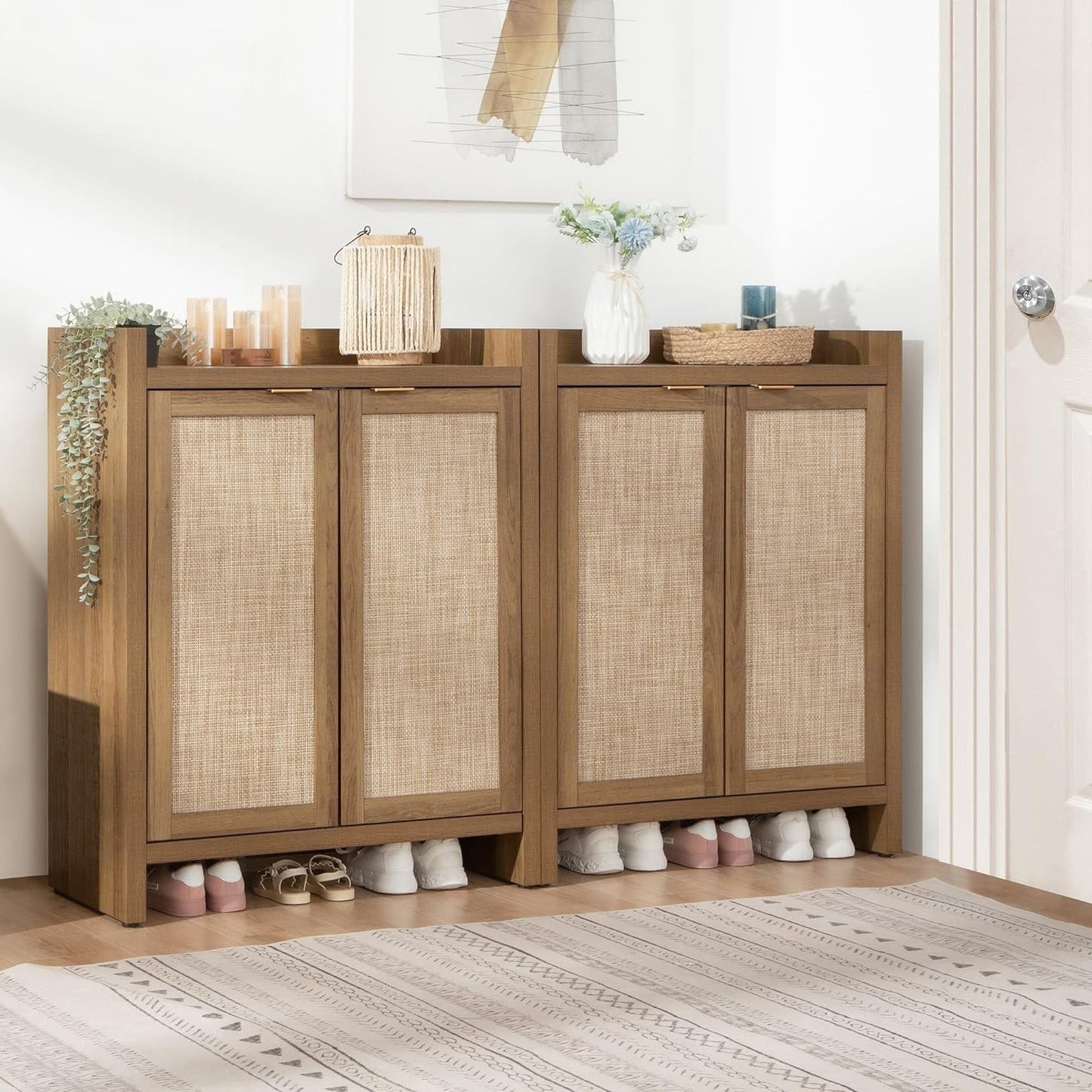 Savanna Shoe Cabinet, 24 Pairs Shoes
