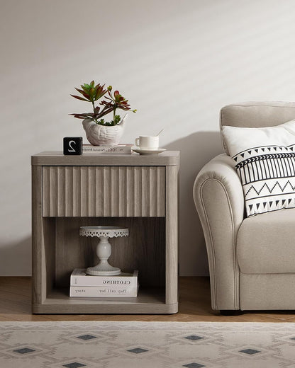 Stria 6-Drawer Dresser and Cas Nightstand Set