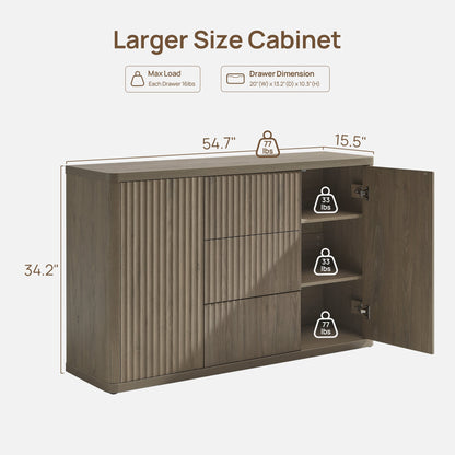 Cas Sideboard With 2 Doors And 3 Drawers