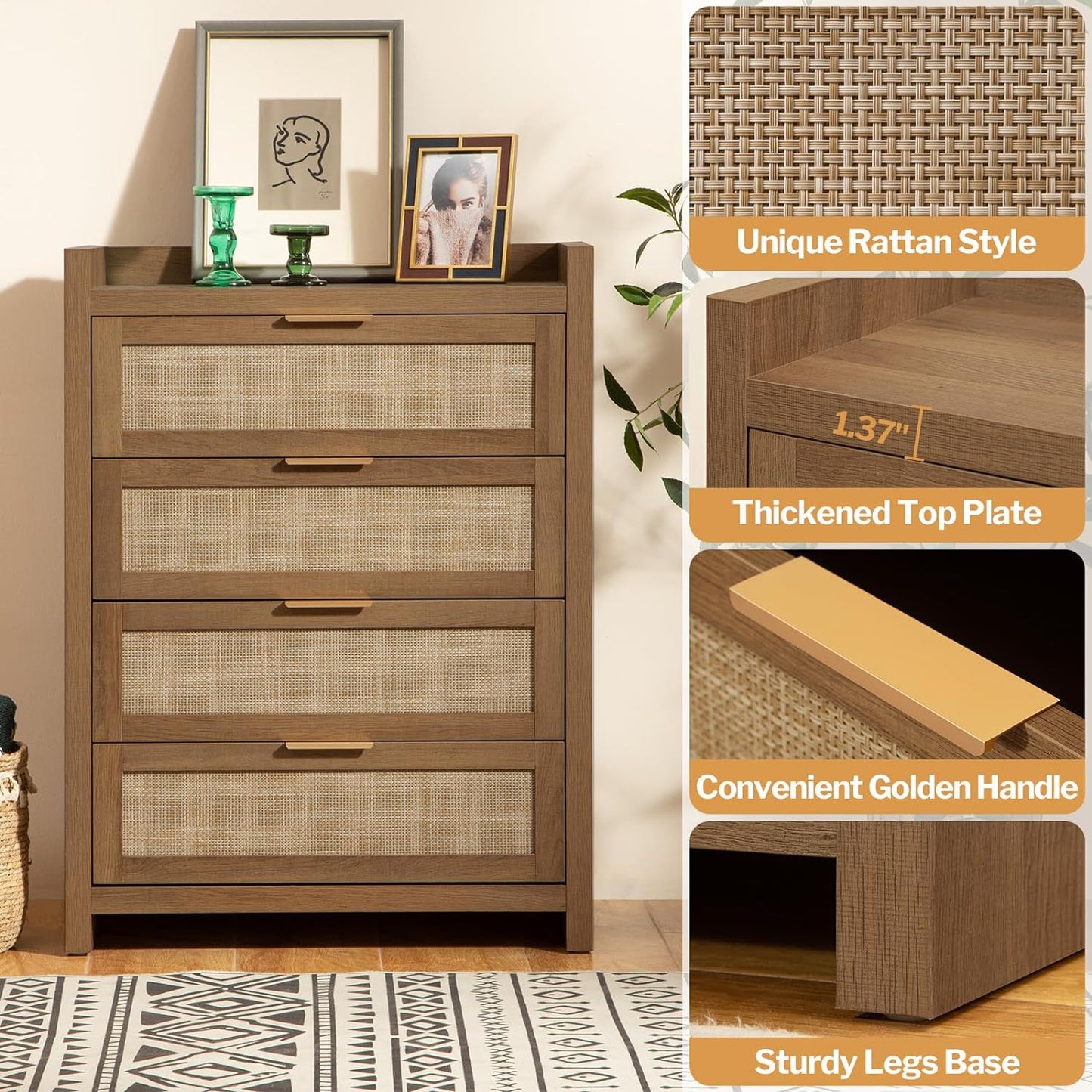 Savanna Dresser, 4 Drawers