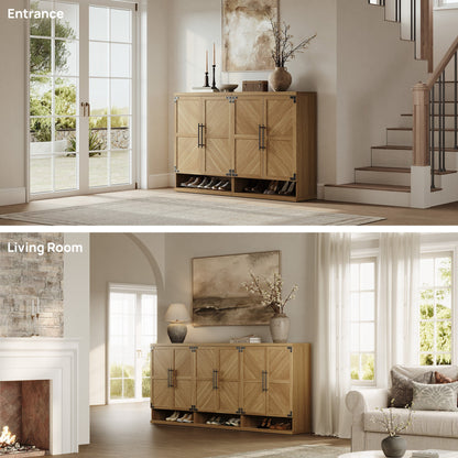 Willow Shoe Cabinet with 2 Doors for Entryway