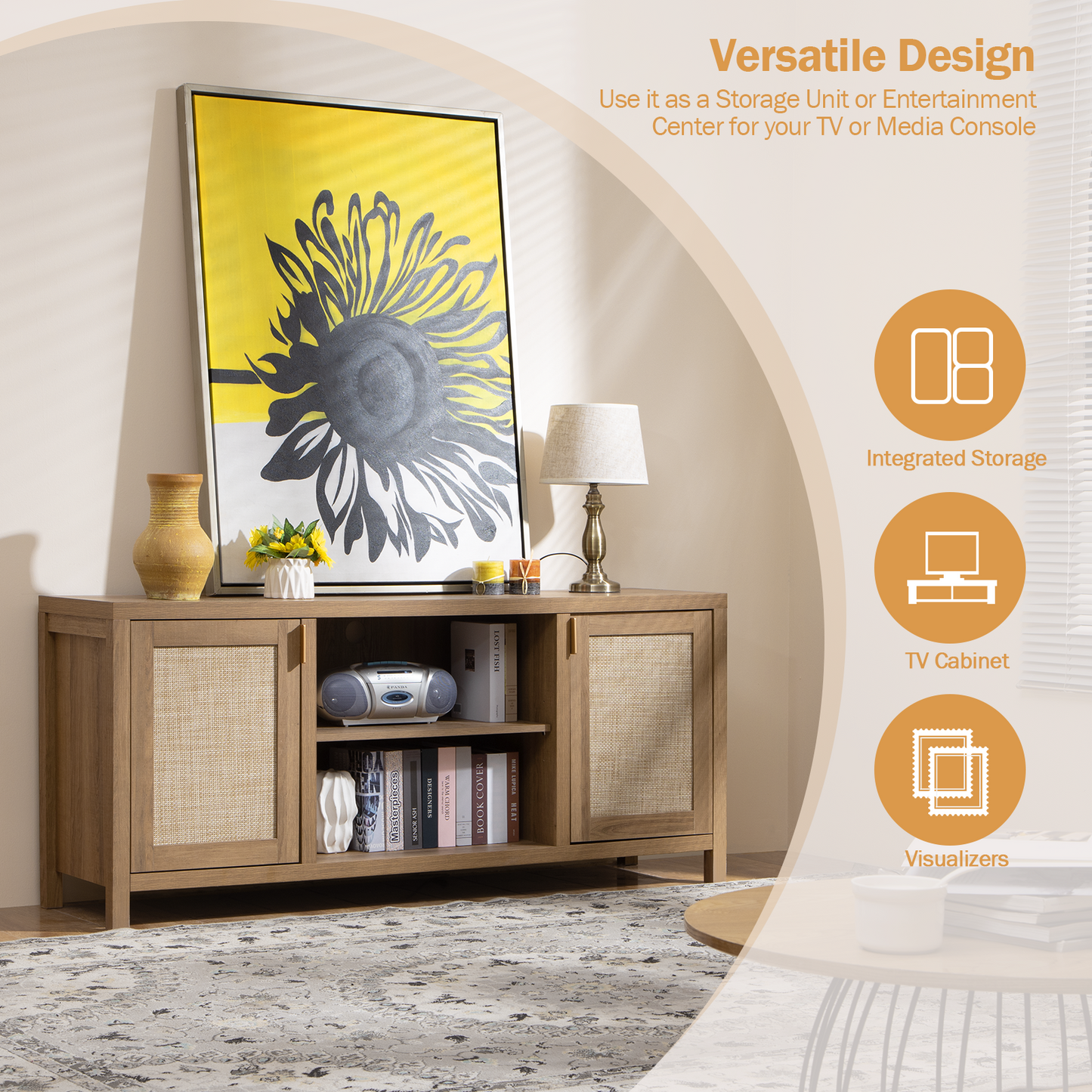 Savanna TV Stands with Shelves