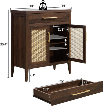 Andy Sideboard and 2-Drawers Nightstand Set
