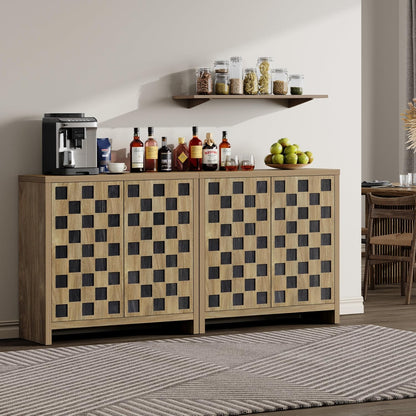 Checkered Sideboard with Doors
