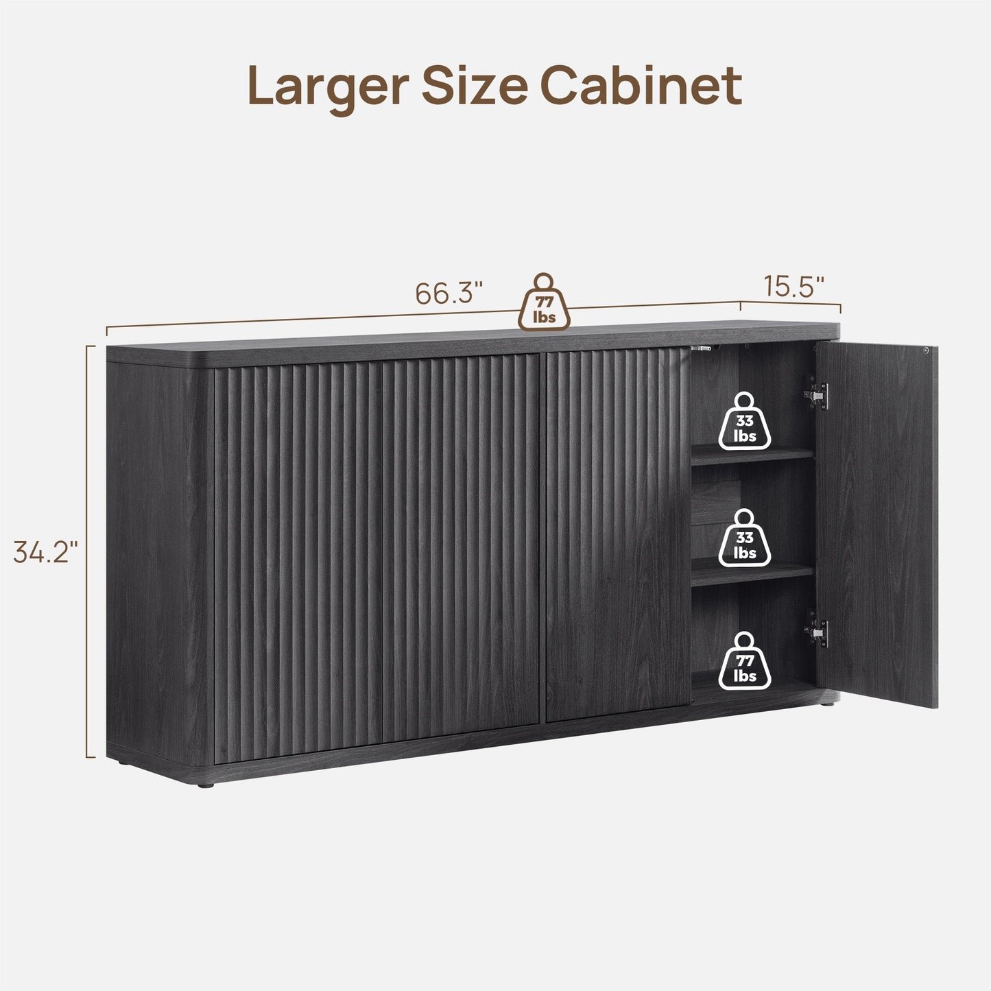 Cas 4-Door TV Stand