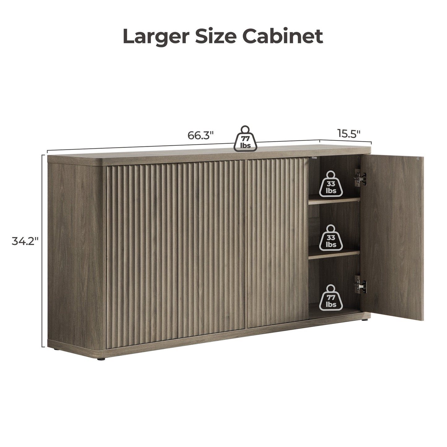 Cas Buffet Cabinets with 4 Doors