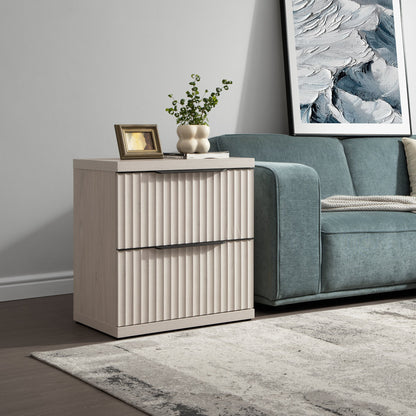 Stria Nightstand with Storage