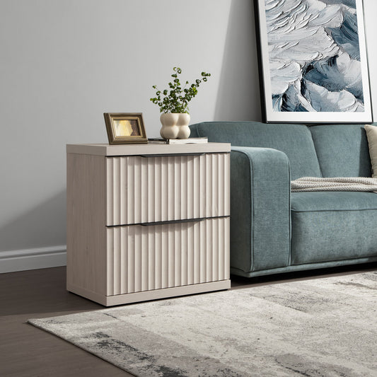Stria Nightstand with Storage