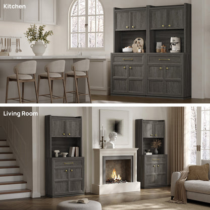 Helio White Pantry Cabinet