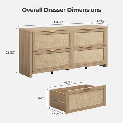 Savanna Dresser with 4 Drawers