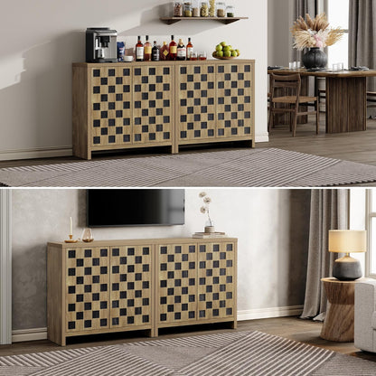 Checkered Sideboard with Doors