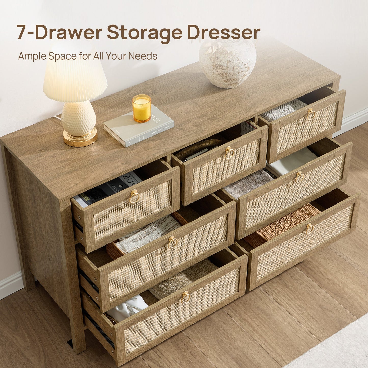 Terra Dresser with 7 Drawers