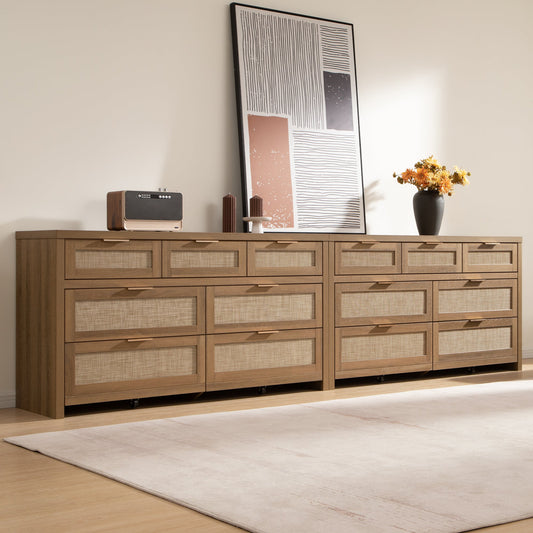 Savanna Wardrobes Closet, Dresser and Nightstand with Charging Set