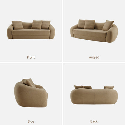 Nimbus 3 Seater Sofa Couch, Dark Grey