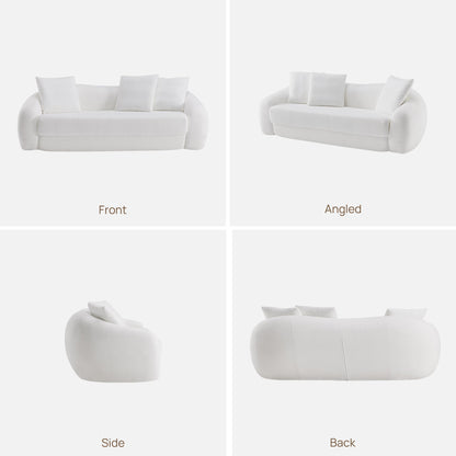Nimbus 3 Seater Sofa Couch, Dark Grey