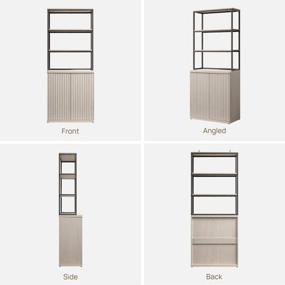 Stria Bookshelf with Storage