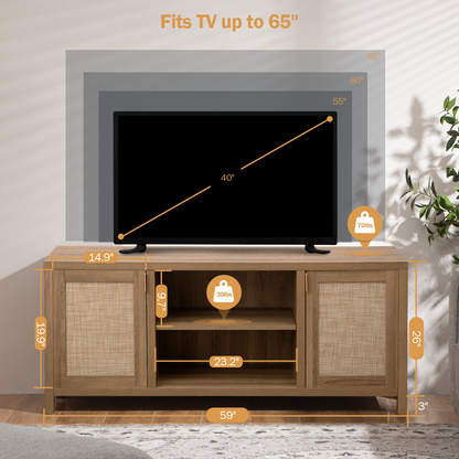 Savanna TV Stands with Shelves