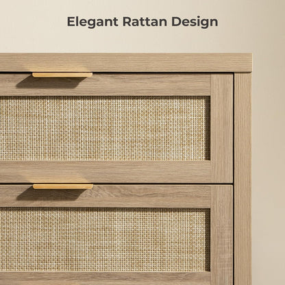 Savanna Nightstand and 6-Drawers Dresser Set