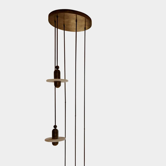 Plafonnier suspendu Median Mono Five d'Apparatus Studio
