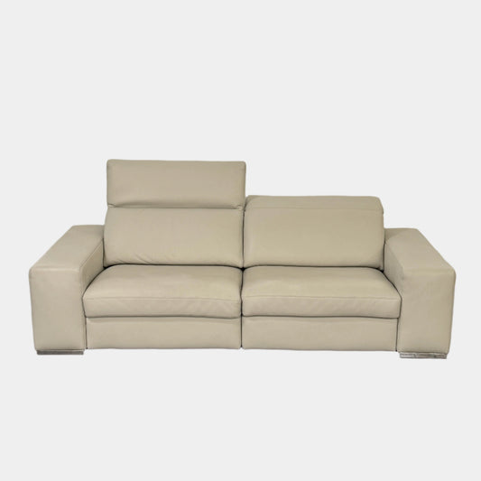 Canapé en cuir Roche Bobois avec appui-tête mobile