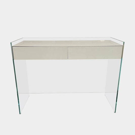 Console en verre flotté