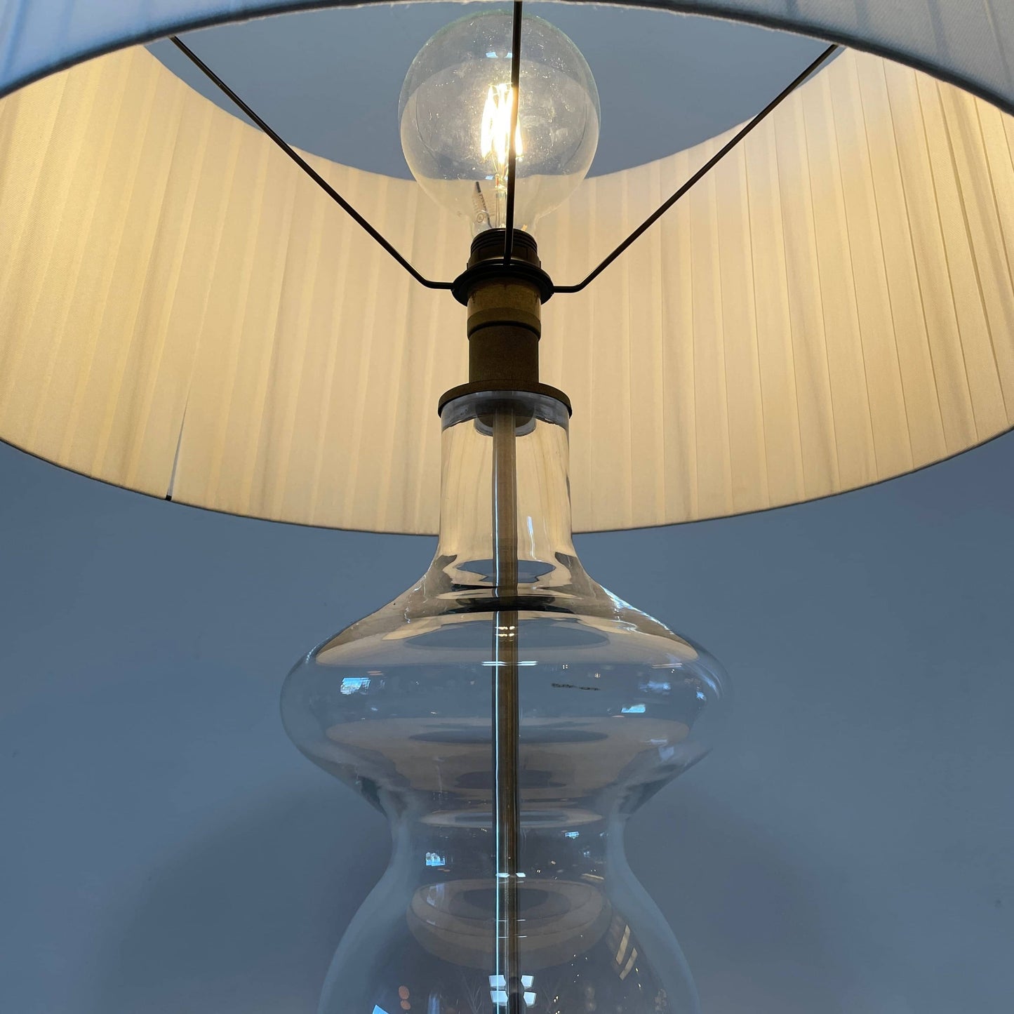 Lampadaire en verre Holly