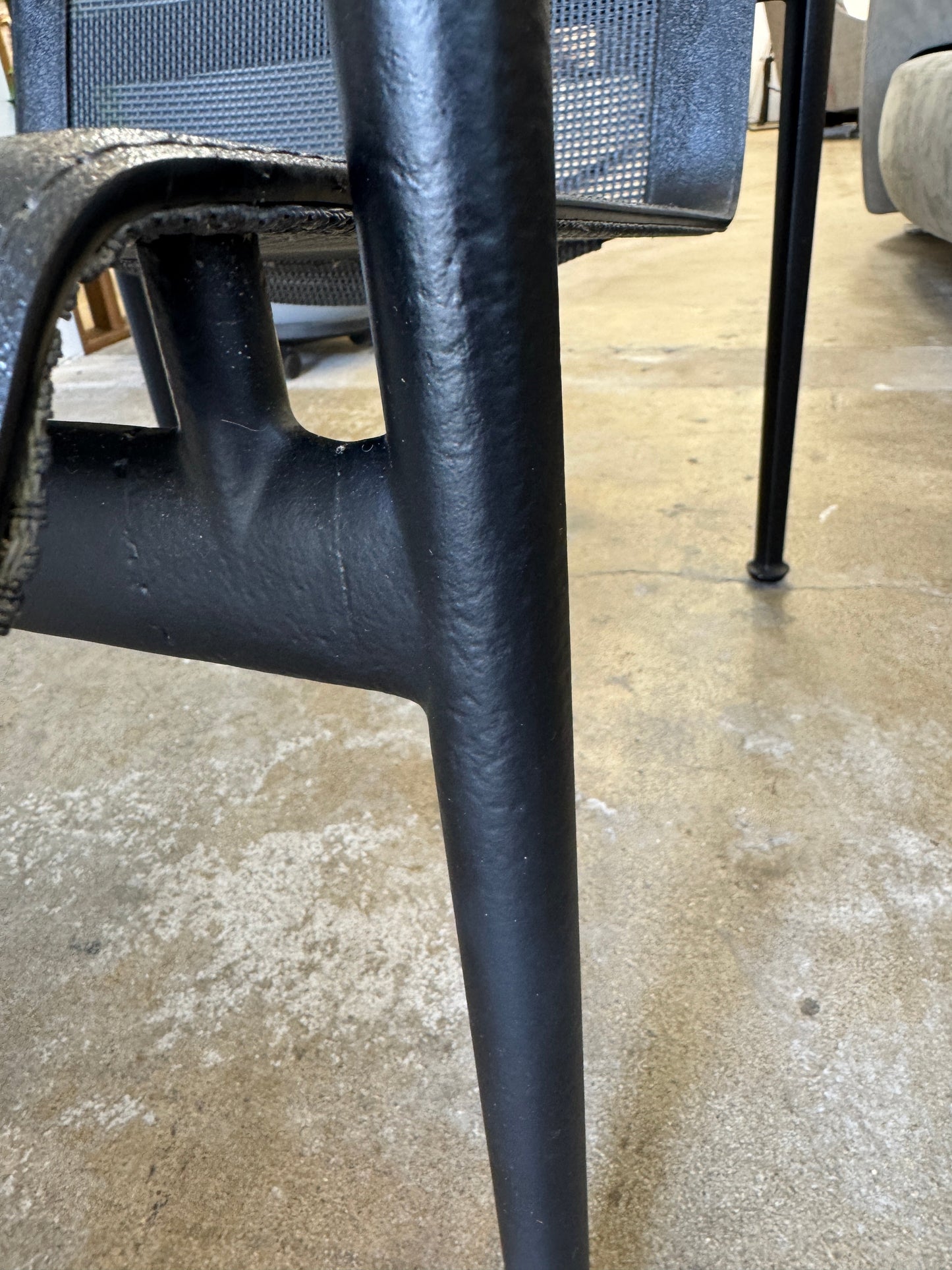 Fauteuil Knoll 1966 avec accoudoirs, noir