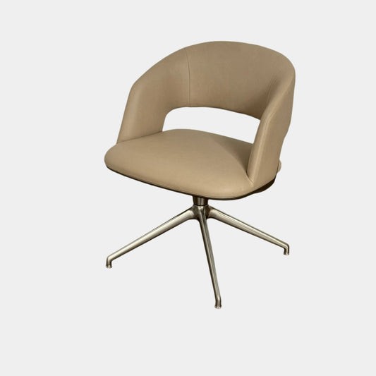 Chaise de bureau pivotante Flexform Alma à 4 branches
