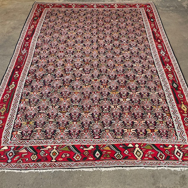 Tapis Kilim en laine antique