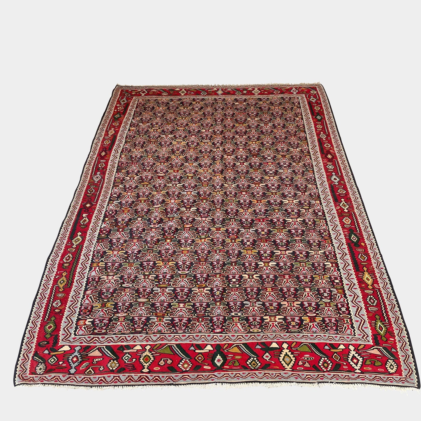 Tapis Kilim en laine antique