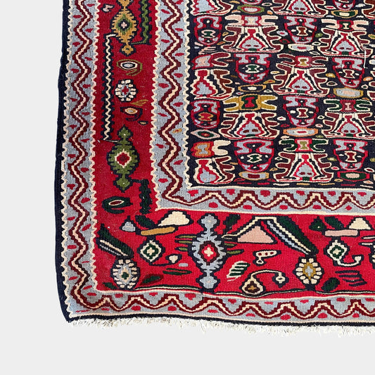 Tapis Kilim en laine antique
