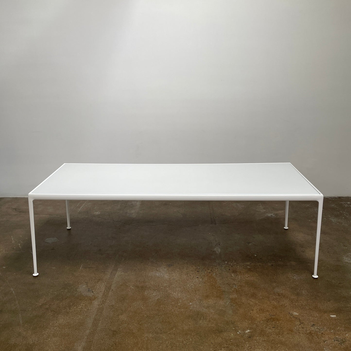Table à manger d'extérieur blanche Knoll 1966 90