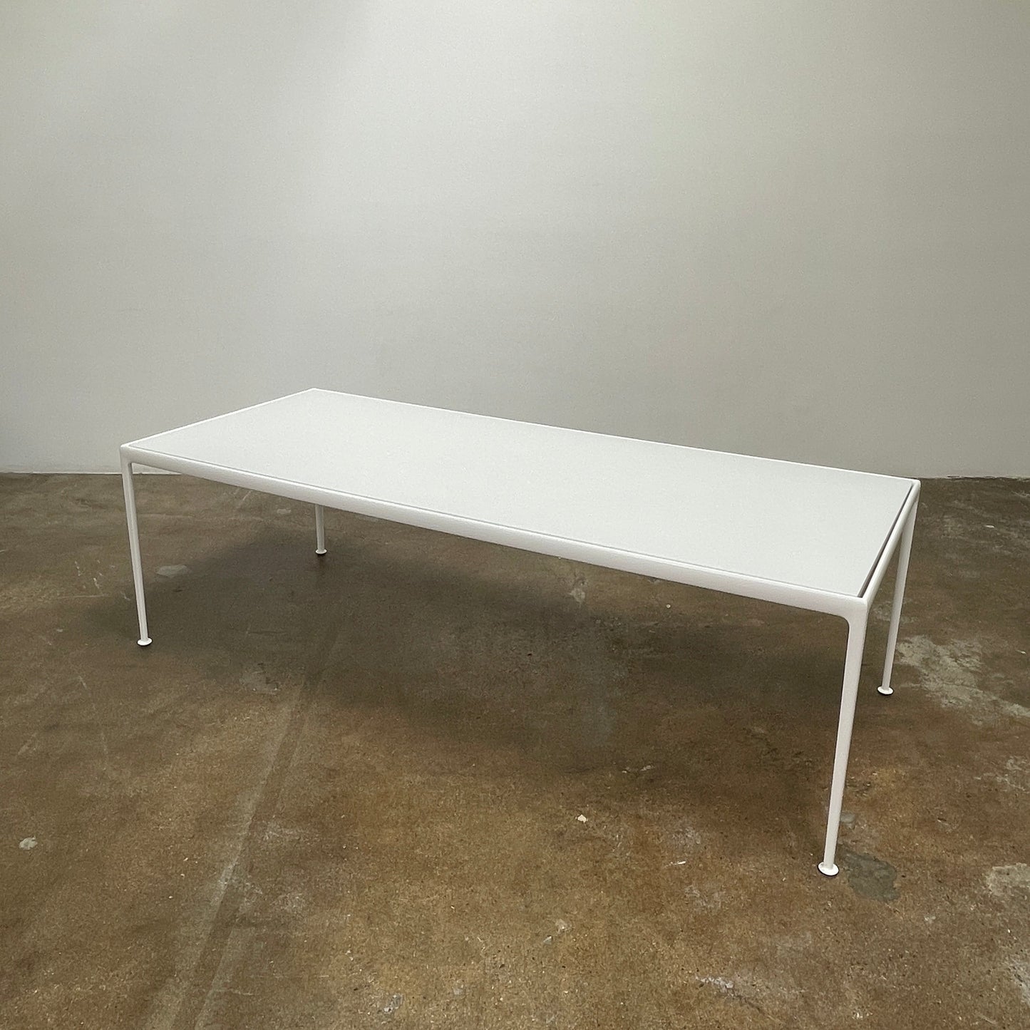 Table à manger d'extérieur blanche Knoll 1966 90