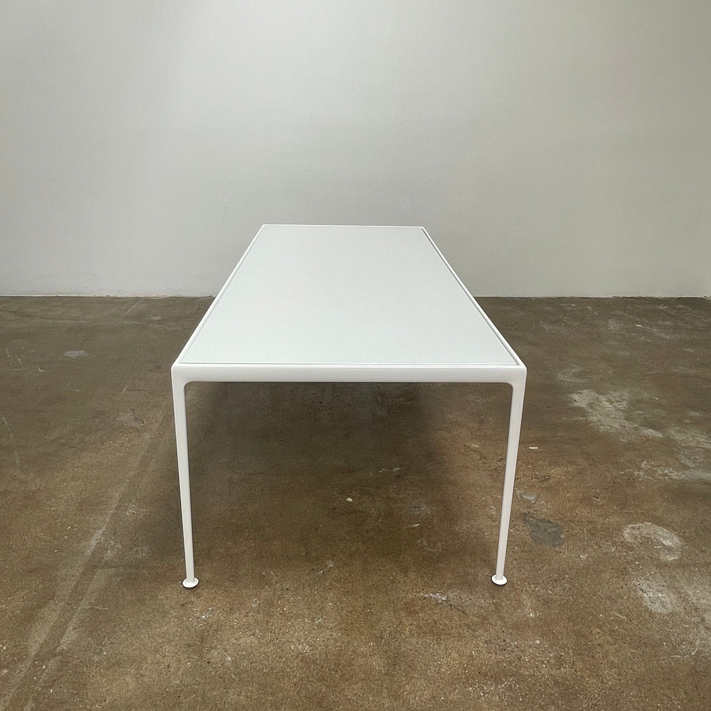 Table à manger d'extérieur blanche Knoll 1966 90