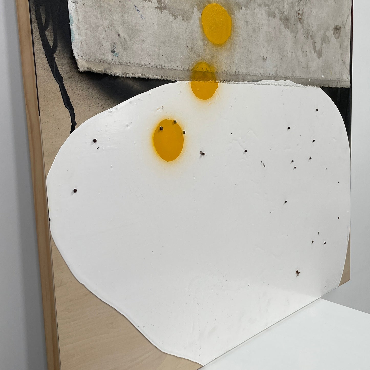 Allison Caesar, Peinture diptyque en techniques mixtes : Avant notre rencontre