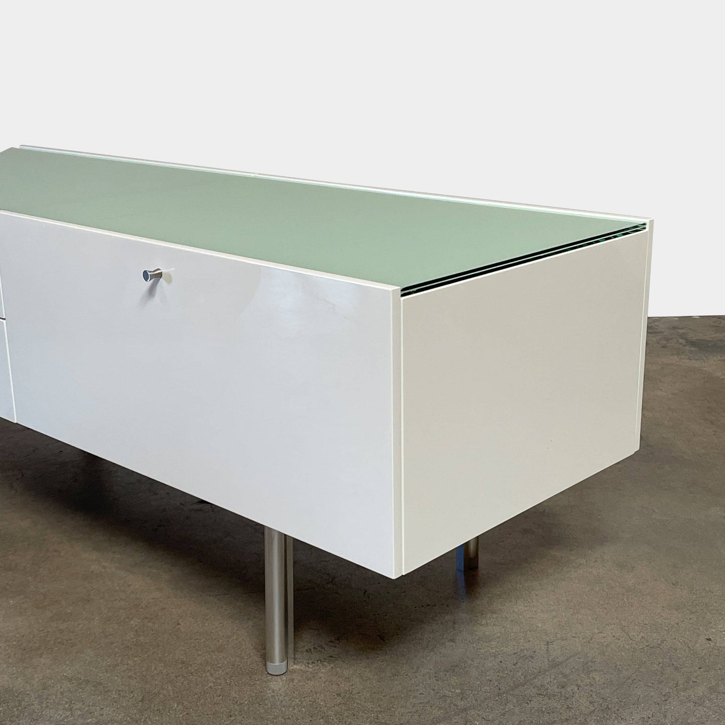 Buffet plat Cassina 255-256 laqué blanc