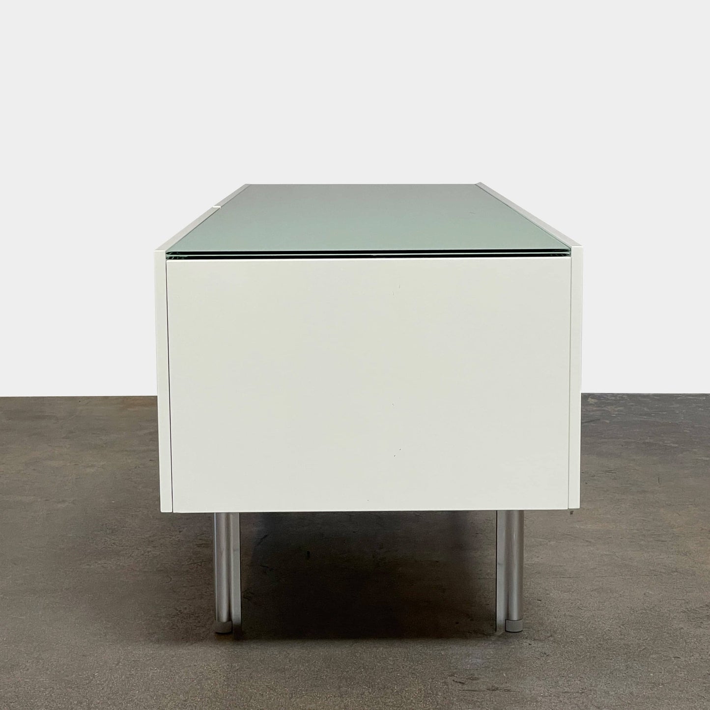 Buffet plat Cassina 255-256 laqué blanc