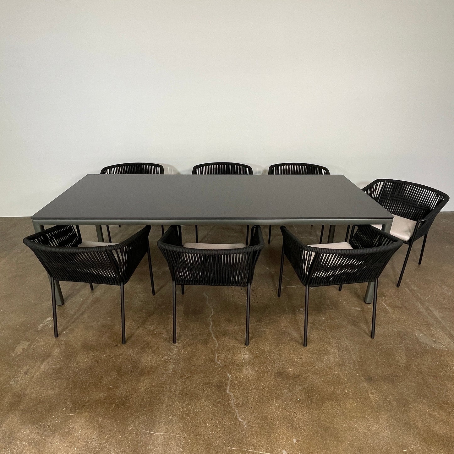 Ensemble de salle à manger d'extérieur Point 1920 - Table à manger et 8 chaises