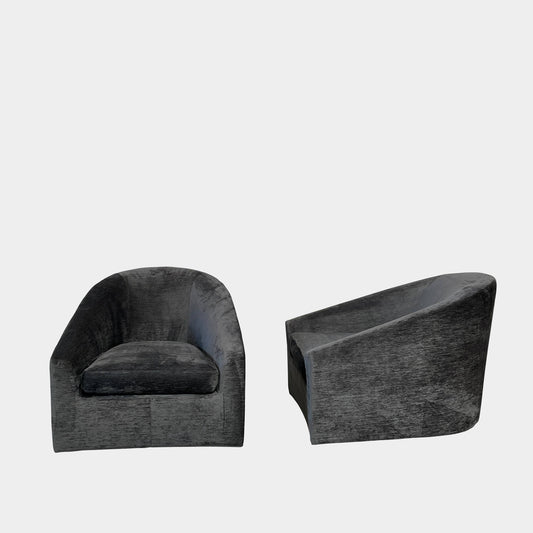 Lot de 2 chaises longues pivotantes Minotti Quinn