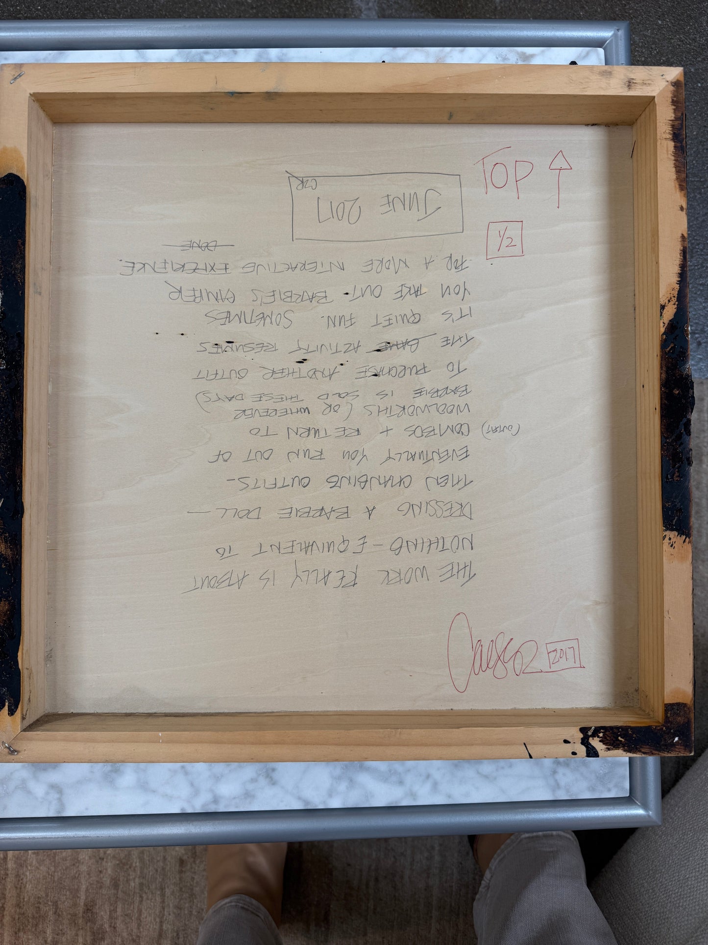 Diptyque, Peinture : José parle au voisin