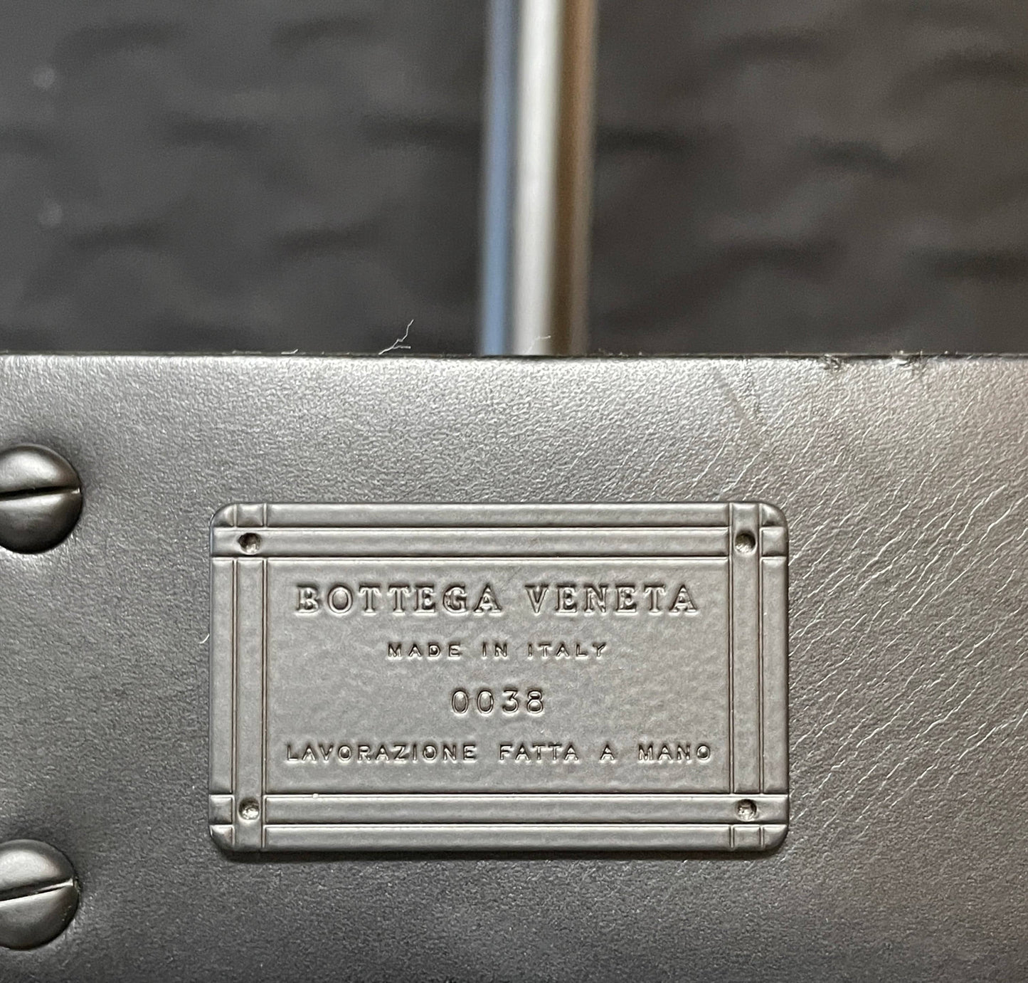 Fauteuil de réalisateur en cuir Nero de Bottega Veneta