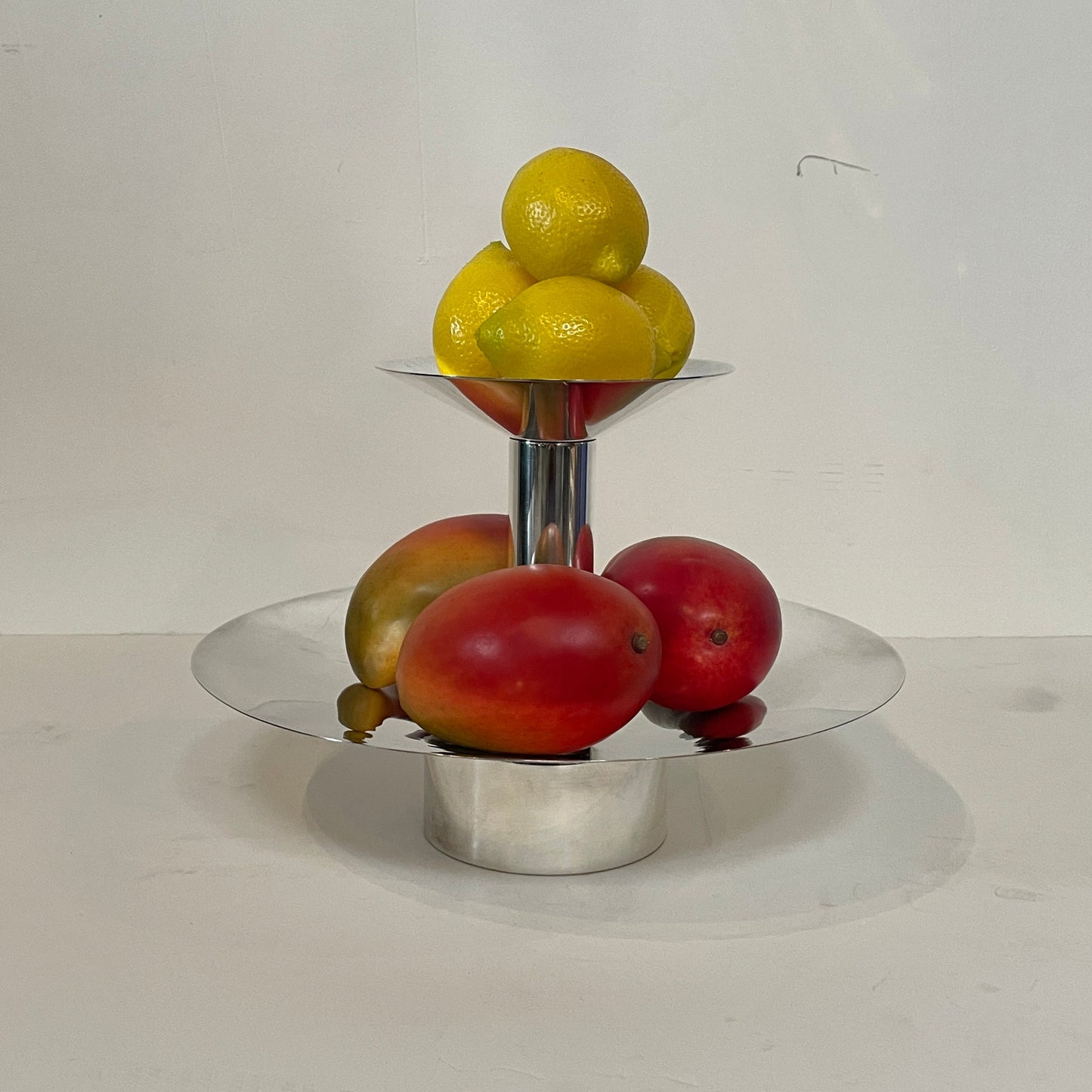 Centre de table à fruits en argent Driade
