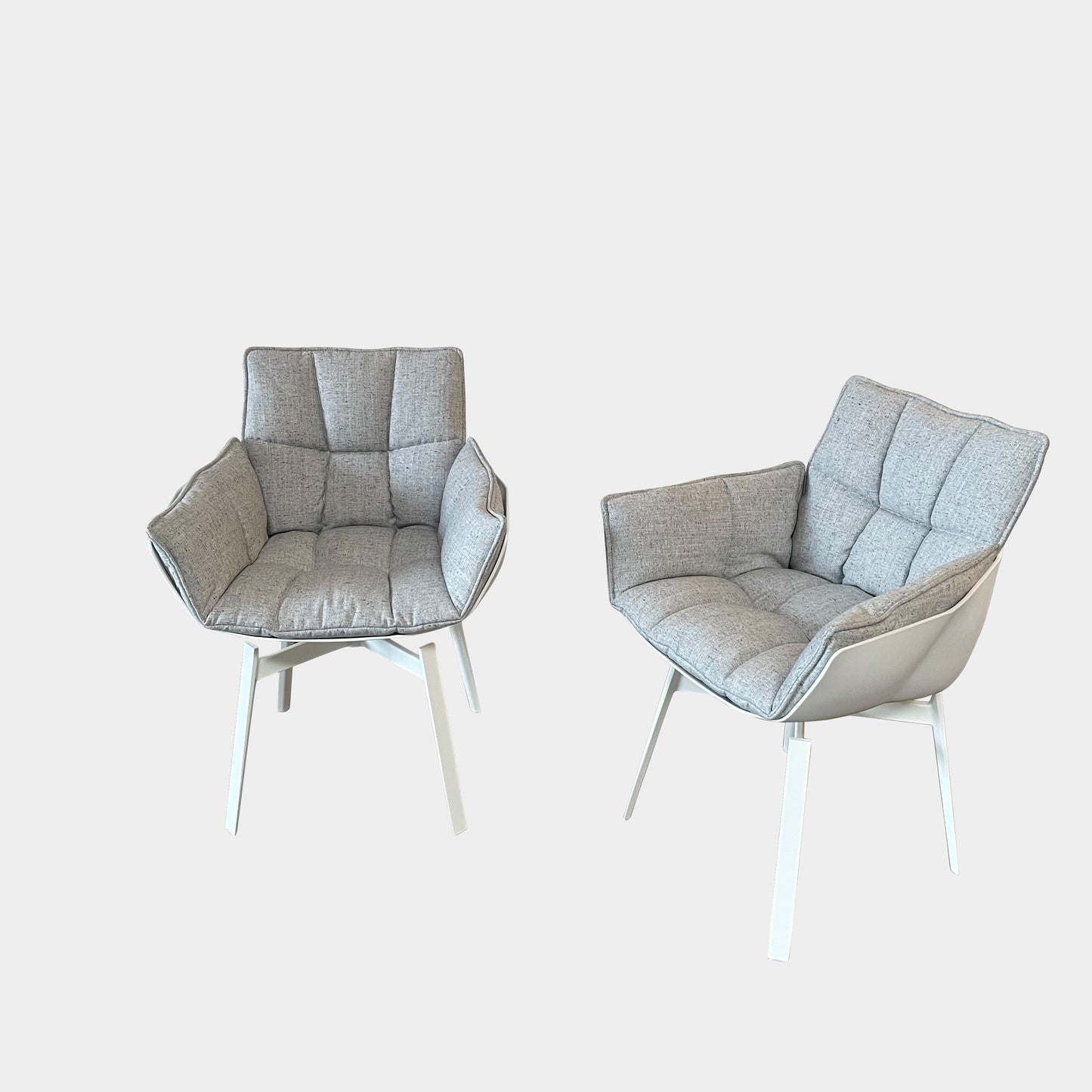 Ensemble de chaises de salle à manger pivotantes Husk