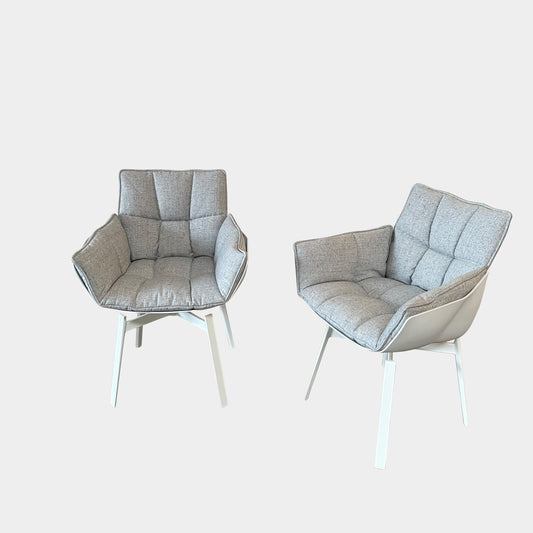 Ensemble de chaises de salle à manger pivotantes Husk