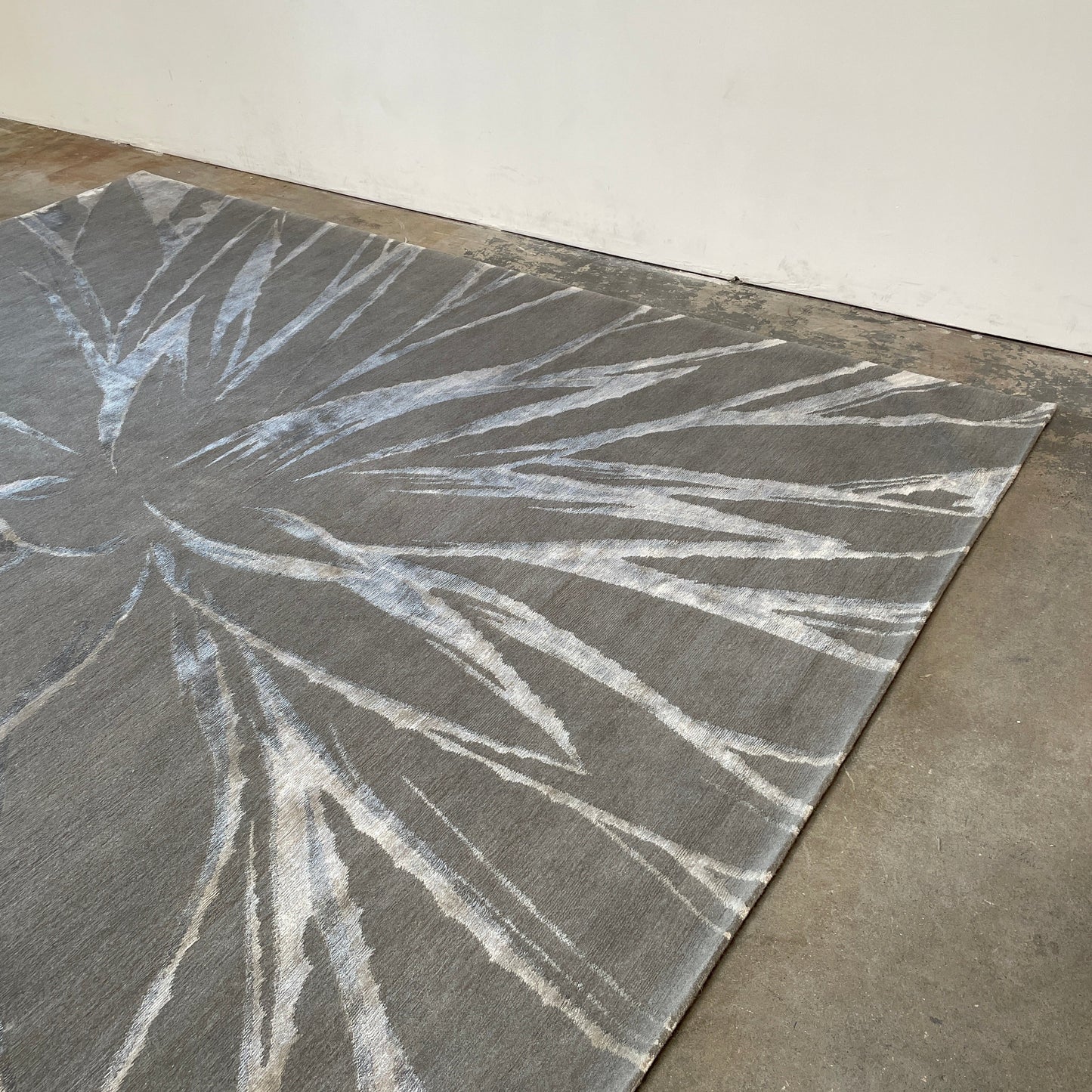 Tapis en laine Delinear Agave vert écume de mer 8'X10'