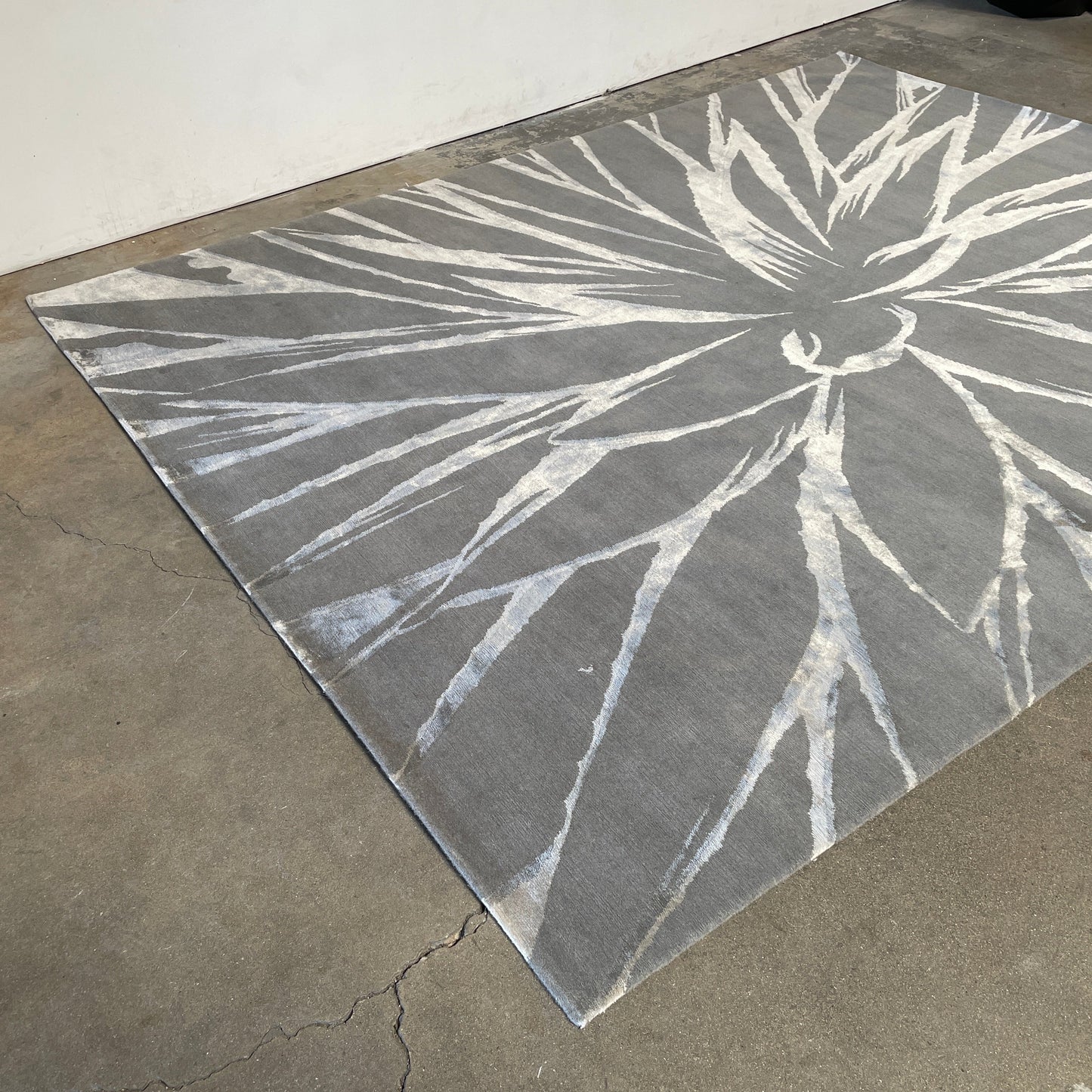 Tapis en laine Delinear Agave vert écume de mer 8'X10'