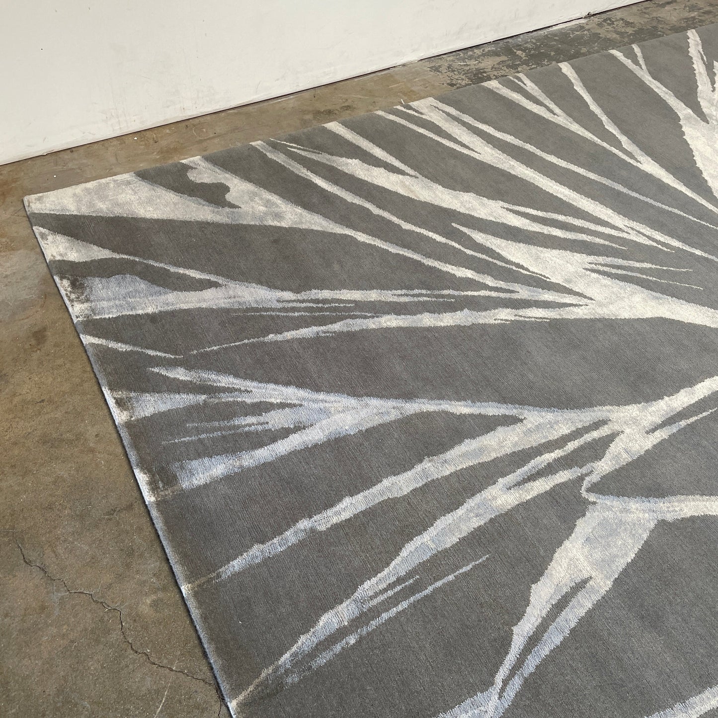 Tapis en laine Delinear Agave vert écume de mer 8'X10'