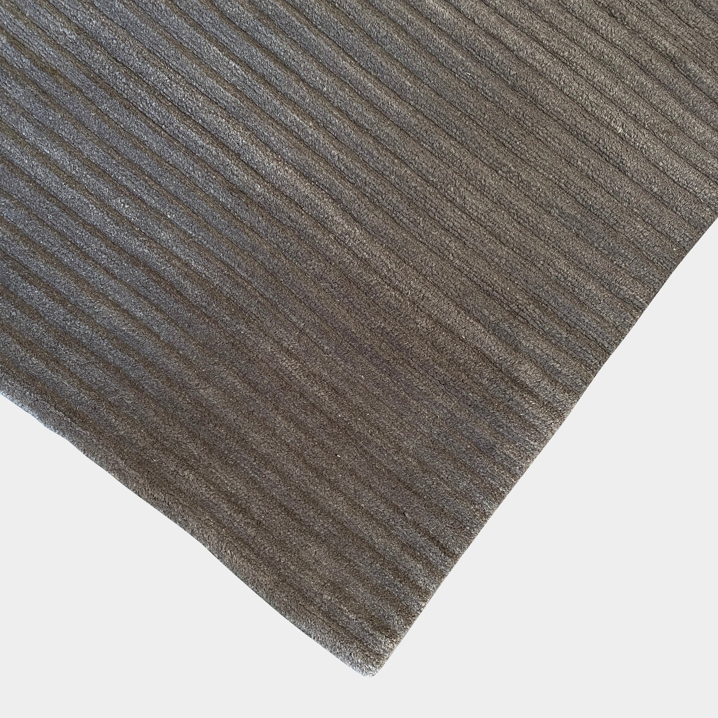 Tapis en laine Delinear Canal Espresso Brown 8'X10'